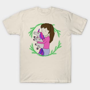 Girl and unicorn T-Shirt